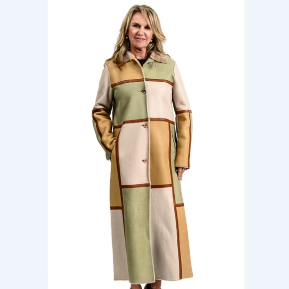 CLEARANCE Autunno Reversible Multicolor Fur Shearling - Picture 1 of 5